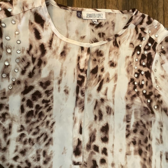 Jennifer Lopez Zebra Blouse - Picture 3 of 5